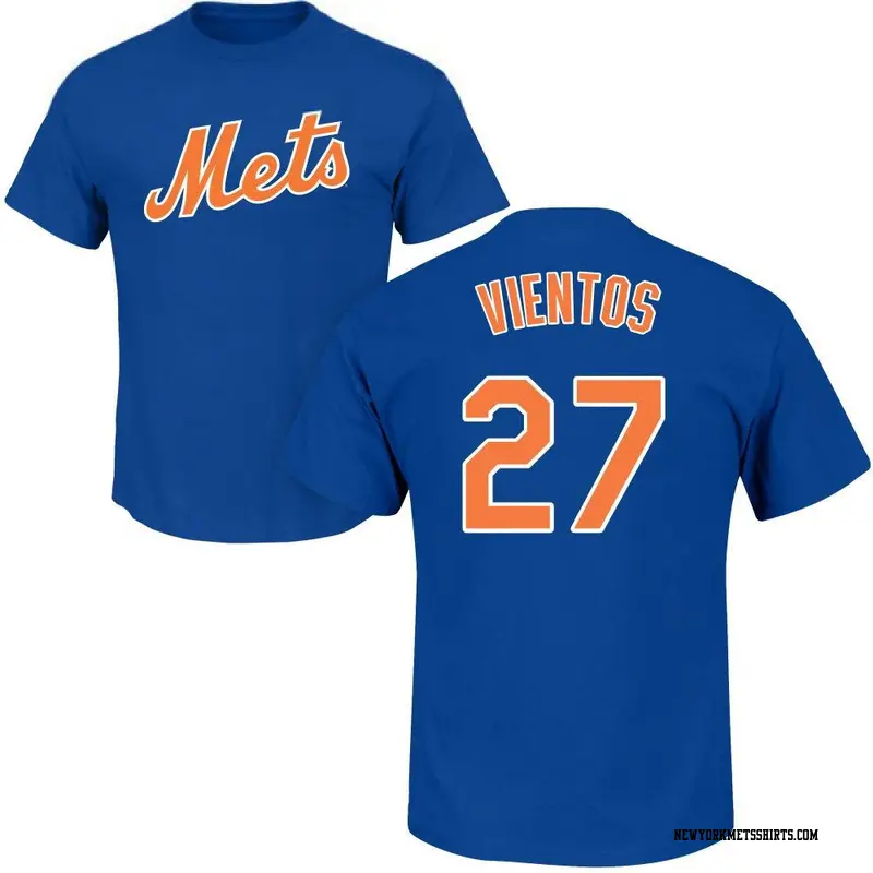 Men's New York Mets ＃27 Mark Vientos Royal Roster Name & Number T-Shirt