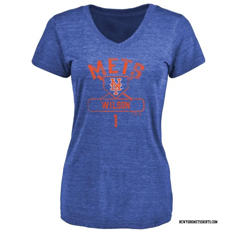 Women's New York Mets ＃1 Mookie Wilson Royal Base Runner T-Shirt